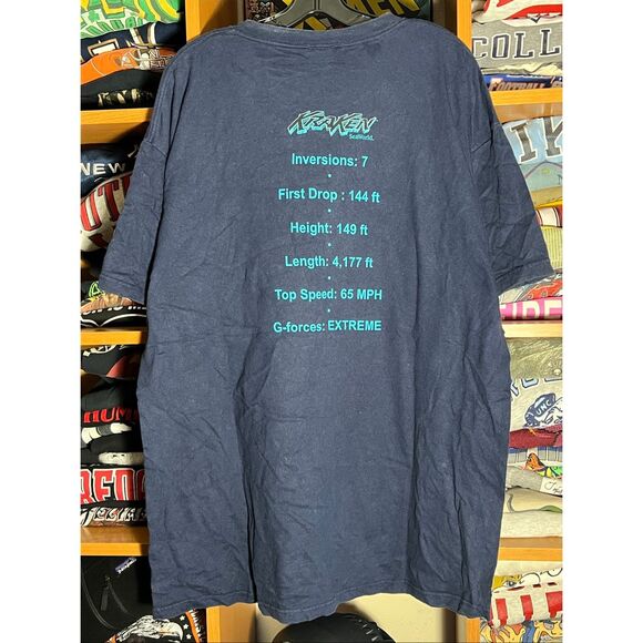 Vintage SeaWorld Kraken Ride Never Be The Same Tee - Picture 3 of 5